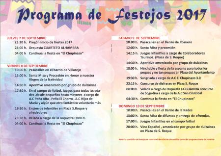 Imagen Programa fiestas 2017