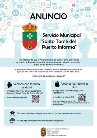 Imagen SERVICIO MUNICIPAL  SANTO TOMÉ DEL PUERTO INFORMA